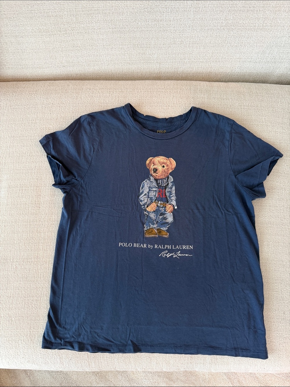 Ralph Lauren Polo Bear Navy Kids Graphic Tee